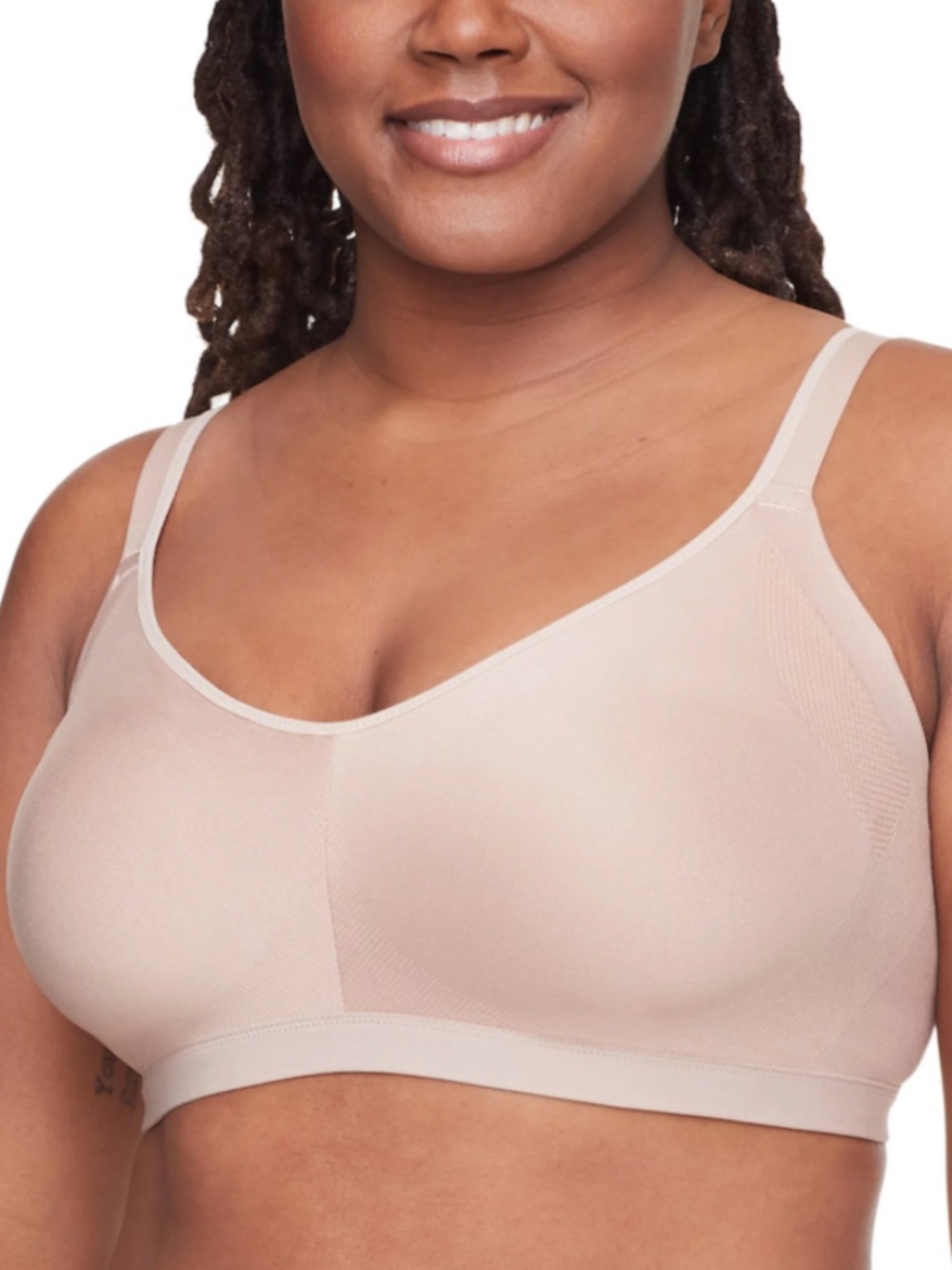 Warner’s Easy Does It Underarm-Smoothing with Seamless Stretch Bra Butterscotch